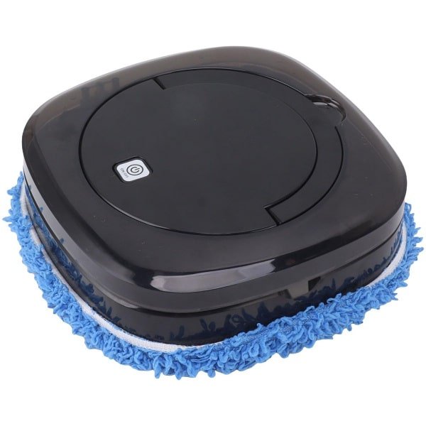 Robotstofzuiger, ultrastille slanke robotstofzuiger en dweil, combo met watertank, droog en nat, volautomatische dweilmachine, krachtige robotreiniger voor hardhouten vloeren, tapijt (zwart)