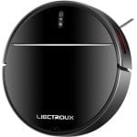 Robot Stofzuiger , Robotstofzuiger met dweilfunctie, Robotstofzuiger met laadstation, WiFi App, 4KPa Zuigkracht, Borstelloze Motor, Alexa en Google Assistant, Voor tapijt en harde Vloer