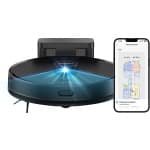 Imou RV1 - Robotstofzuiger met dweilfunctie - Razendsnelle inkaartbrenging door LIDAR sensor - Opslag Plattegrond Van 3 Verdiepingen - Automatische lediging - Auto boost-functie tapijt - 4500 Pa zuigkracht - 110 minuten aaneengesloten reinigen