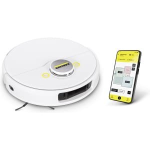 Kärcher RCV 5 Robotstofzuiger - met dweilfunctie - app-besturing - LiDAR-lasernavigatie - dubbele laser en AI mapping - ruimte en obstakeldetectie - 5000 Pa - 120 min looptijd - voor harde vloeren en tapijten