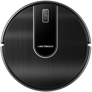 LIECTROUX N7S-U Robotstofzuiger en natte dweil-combo, slimme kaart, wifi-app, zuigkracht van 4000 Pa, borstelloze motor, werkt met Alexa en Google Assistant, geweldig voor dierenhaar, tapijten en harde vloeren