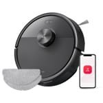 Roborock Q7 M5-Robotstofzuiger met dweilfunctie-10000 Pa sterke zuigkracht-Dubbel antiklitsysteem- 150 min gebruiksduur- LiDAR-navigatie-Stofzuigerrobot voor tapijt- Dierenharen-Zwart-Q5 PRO Upgrade-2 Dweilen