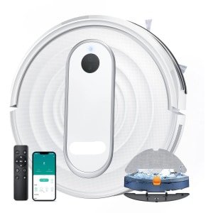 Robotstofzuiger - Stofzuiger - Dweilrobot - Vacuum Cleaner - Robotstofzuiger met Dweilfunctie - Dweilsysteem - 4500PA Zuigkracht - Slimme App-Bediening - Geplande Navigatie - Tapijt- en Vloerreiniging