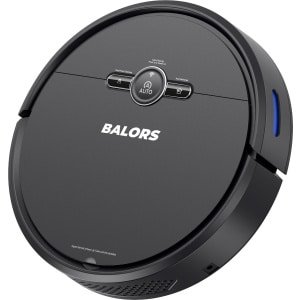 Robotstofzuiger met Dweilfunctie - met Laadstation - Slimme Navigatie en App - Krachtige Zuigkracht - Geschikt voor Huisdieren - Dweilrobot - Geschikt voor Harde Vloeren & Tapijt - Zwart - Balors