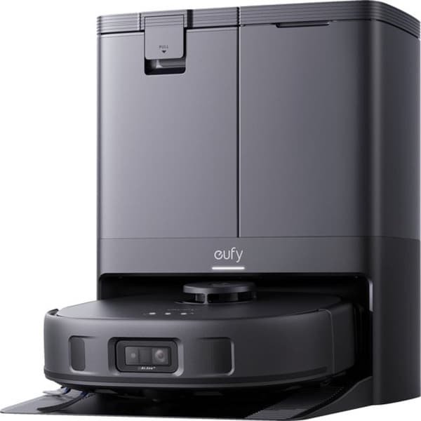 eufy Clean X10 Pro Omni Robotstofzuiger met dweil - Robot Vacuum 8000 Pa zuigkracht, tapijt detectie AI-obstakel vermijding, wast en droogt de dweil, automatisch legen en vullen