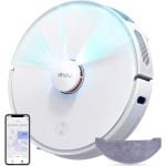 Imou RV1C - Robotstofzuiger met dweilfunctie - Razendsnelle inkaartbrenging door LIDAR sensor - Automatische lediging - Auto boost-functie tapijt - 2700 Pa zuigkracht - 110 minuten aaneengesloten reinigen