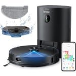 Robotstofzuiger met dweilfunctie en laadstation - 23 sensoren - 3 liter automatische vuilverwijdering - stofzuigen, zuigen, en dweilen - 3-in-1 robotstofzuiger voor dierenharen, tapijten, harde vloeren