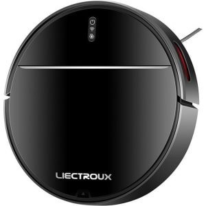 Robot Stofzuiger , Robotstofzuiger met dweilfunctie, Robotstofzuiger met laadstation, WiFi App, 4KPa Zuigkracht, Borstelloze Motor, Alexa en Google Assistant, Voor tapijt en harde Vloer