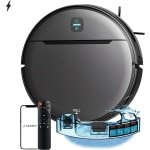 Stoffy - Robotstofzuiger met dweilfunctie en laadstation - 3000 Pa zuigkracht - 5 schoonmaakmodi - Zonder app bediening - ideaal voor huisdieren - harde vloeren & tapijt