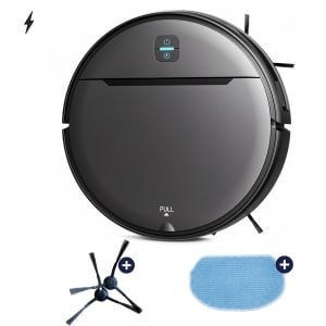 Stoffy - Robotstofzuiger met dweilfunctie en laadstation - Inclusief onderhoudspakket - 3000 Pa zuigkracht - 5 schoonmaakmodi - app en spraakbediening - ideaal voor huisdieren - harde vloeren & tapijt